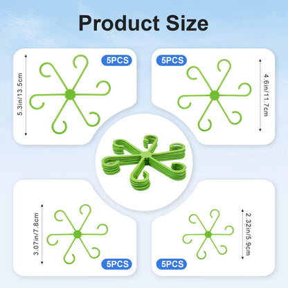 🌿 20-Piece Adjustable Plant Stem Support Set