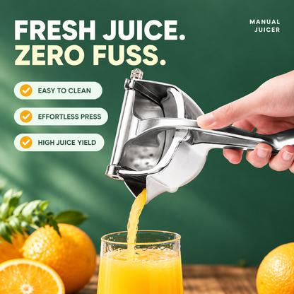 🍋 Manual Citrus Juicer Press – Handheld Multi-Fruit Squeezer for Fresh Juice, Cocktails & Drinks