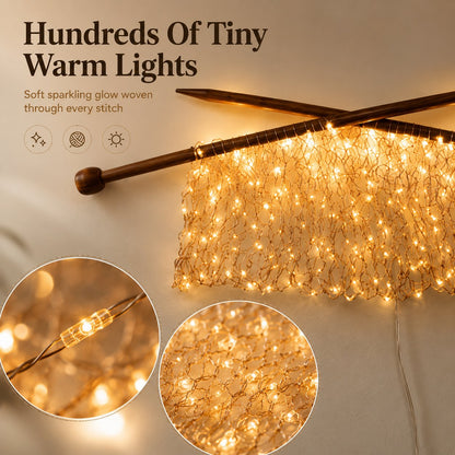 Knitting Needles Wall Light