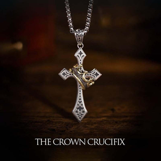 🔥LAST DAY SALE 49% OFF-✝️Prayer Necklace New Crown Cross Necklace  Gift