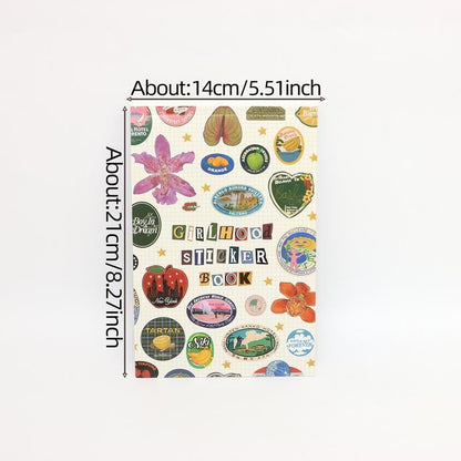 🏆35K+ SOLD! 🥳🎖️Vintage Girlhood Sticker Book – Cute Aesthetic Stick Notes 🎀✨