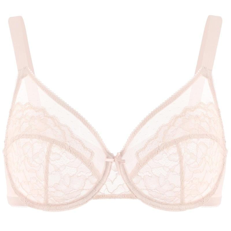 🔥🔥Floral Lace Plus Size Underwire Unlined Unpadded Minimizer Full Coverage Bra