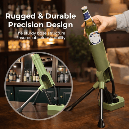 51mm Beer Bottle Mortar Bottle Opener – Novelty Cap-Launching Desk & Bar Accessory