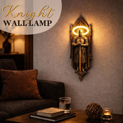 🛡️ Medieval Castle Knight Wall Sconce, Warm Glow Atmospheric Wall Lamp(6*4.5*20cm)⚔️✨