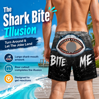 Shark Bite “Bite Me” Swim Trunks