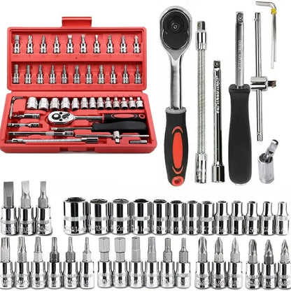 ⏰Christmas Limited-Time Offer🎄46pcs Car Repair Machinery Tools Set