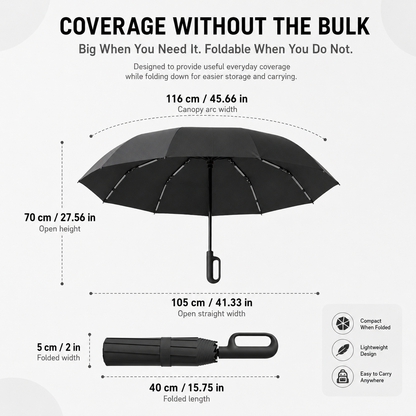 Automatic folding umbrella With buckle