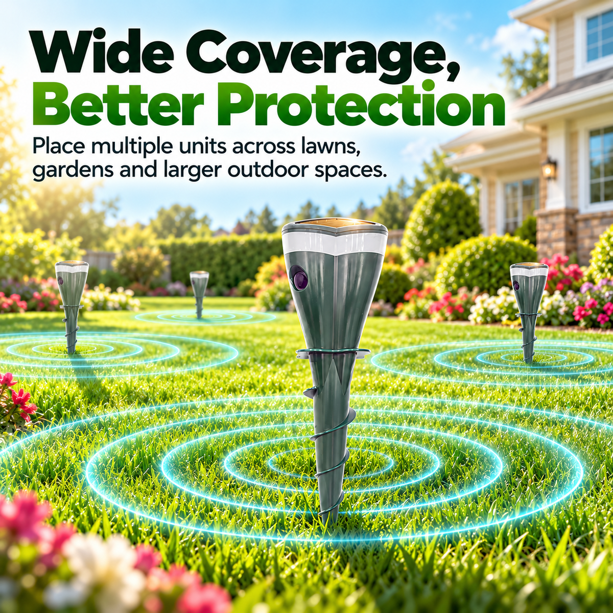 Solar-powered rodent repellent