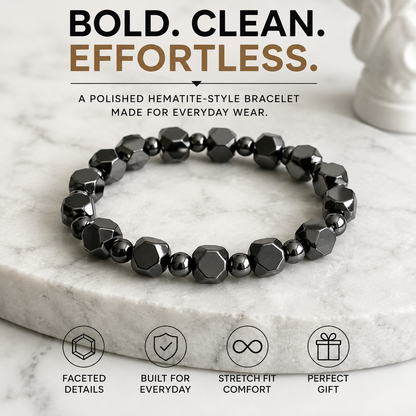 Protection Bracelet - Hematite Stones Beaded