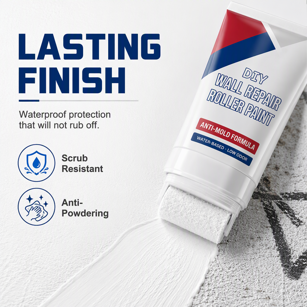 All-in-One Wall Repair Paste with Roller Brush