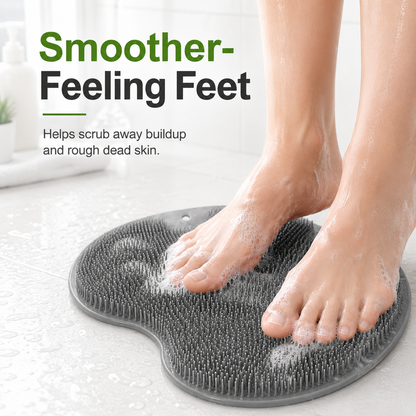 🔥Last Day 50% OFF🔥Hands-Free Silicone Foot Scrubber Mat for Shower | Clean & Massage Feet Easily