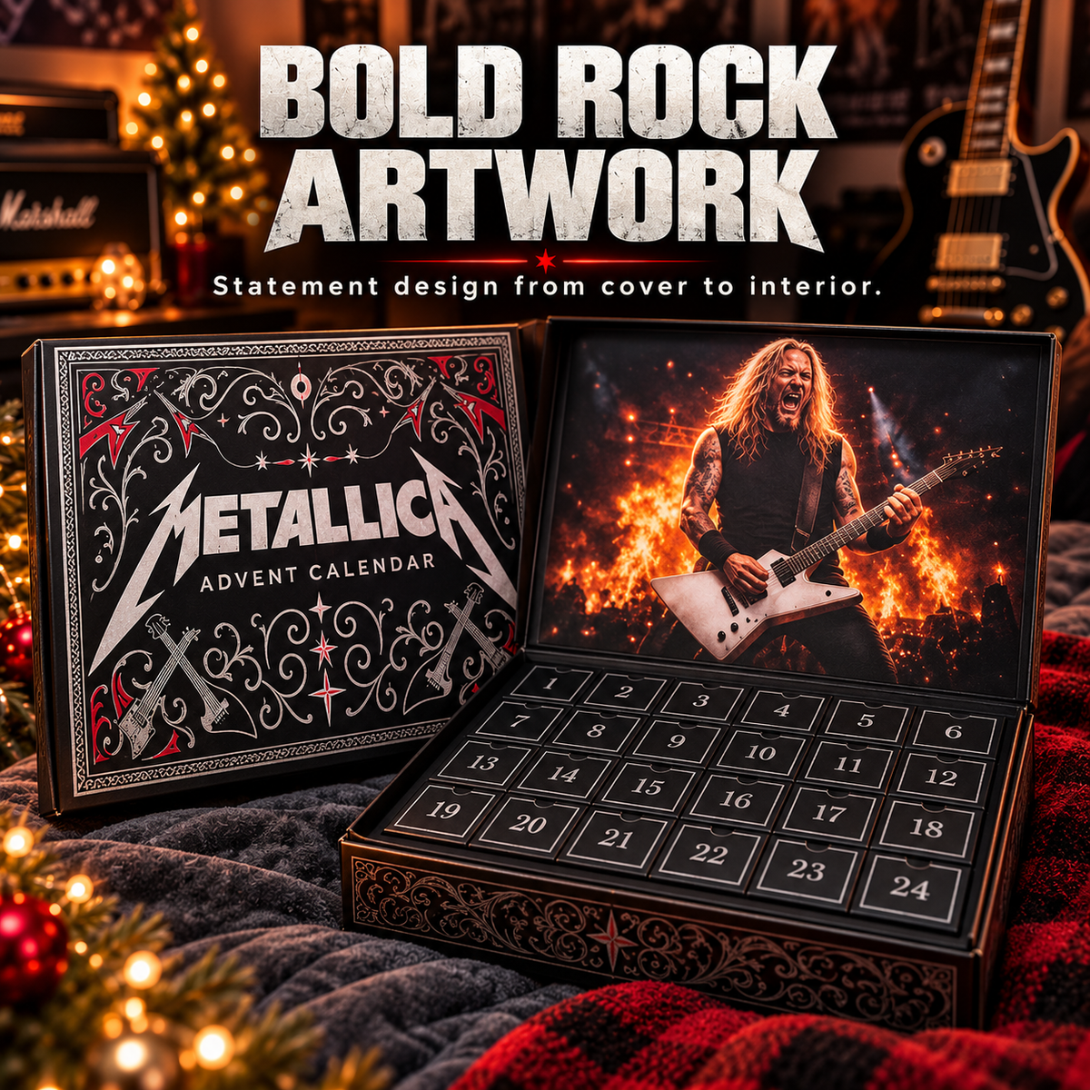🤘 Metallica Advent Calendar – 24-Day Rock Christmas Countdown