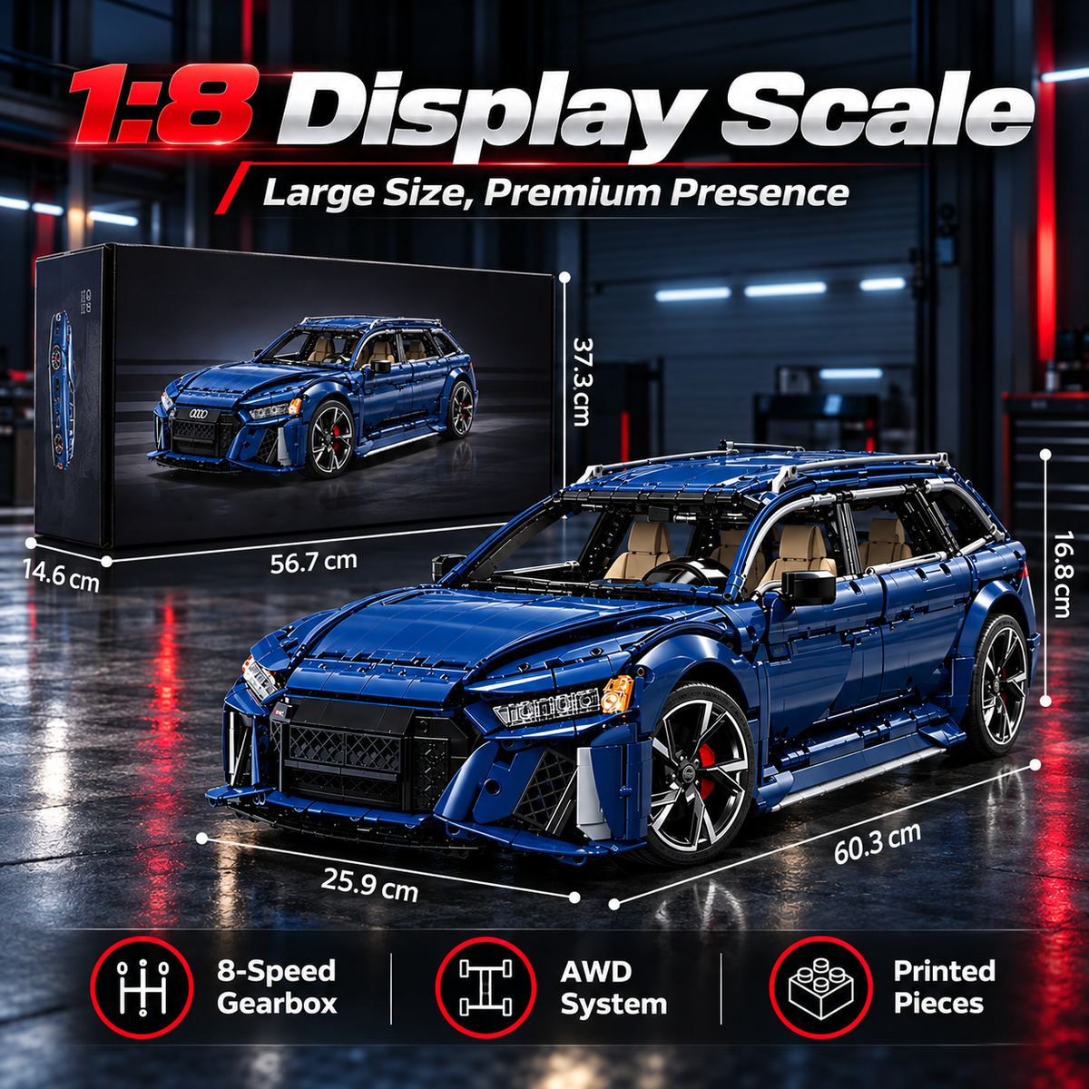 🚘 Sport Wagon Collector Model – Opening Doors & Hood