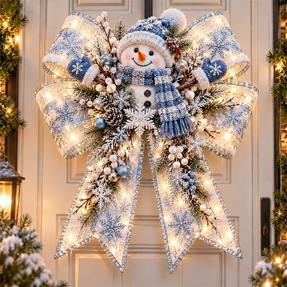 🔥 LAST DAY 49% OFF🎀🎄 Christmas Magic Bow Door Hangers – Oversized Light-Up Holiday Bows in 6 Festive Styles