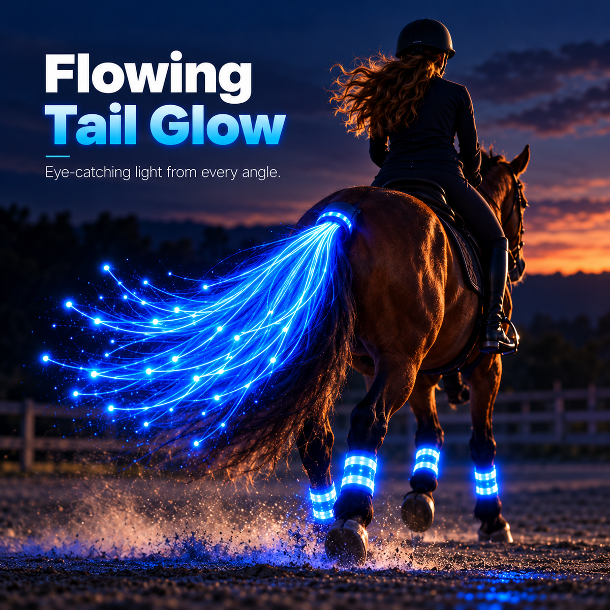 Light Up Every RideLED Horse Riding Visibility Light Set