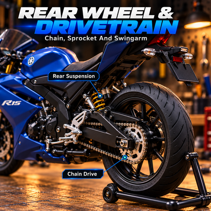 🏁 Build Your Racing Dream – Blue Sportbike DIY Assembly Model