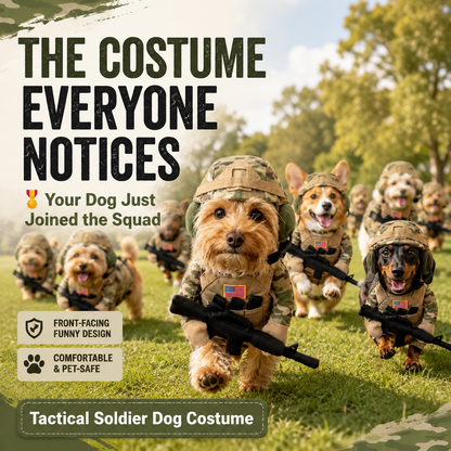 🔥 Limited-Time 50% OFF✨Pet Tactical Soldier Uniform