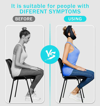 Cervical Neck Traction Device for Home Use – Neck Sling for Spine Decompression