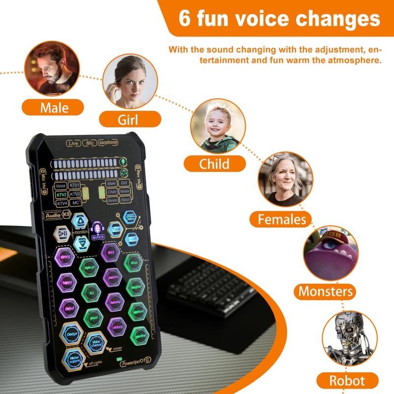 🔥Hot Sale 49% OFF🎤SK9 Small Handheld Sound Card Set