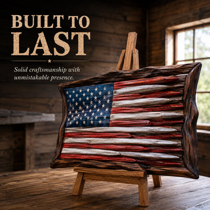 "The Battle Worn" Flag,3D Iron Patriotic Tattered Great of Honor Office Wall Art Decoration, Indoor Outdoor Yard Farmhouse Patio for Patriots Family Friends Soldiers.