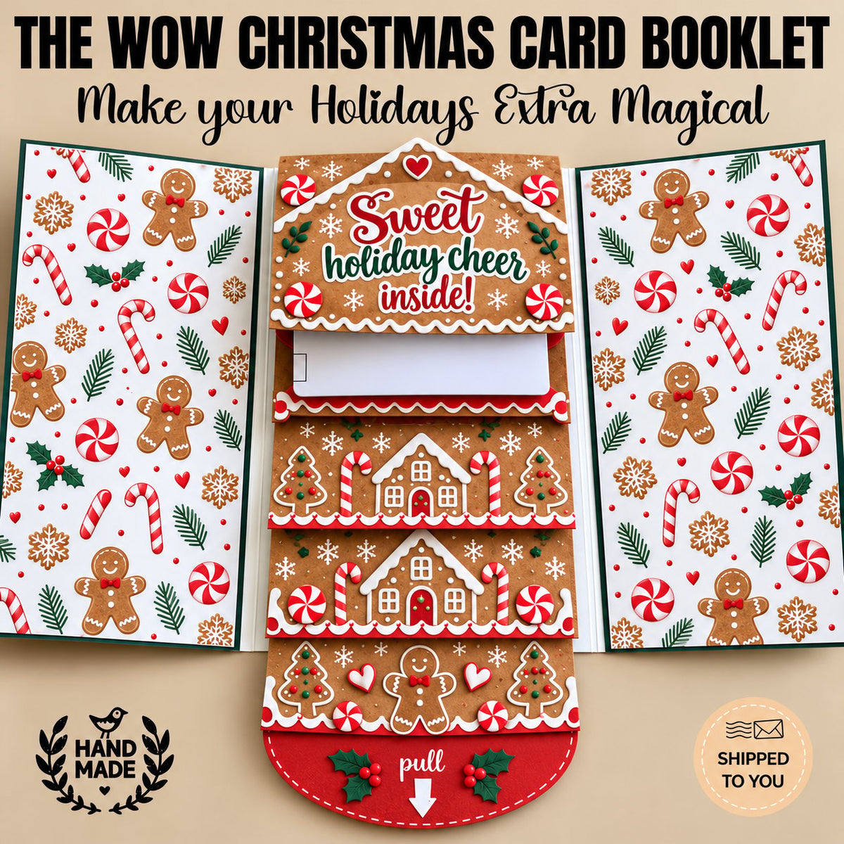 🎁Last Day 50% OFF  - 2026 New 🎅💳 Waterfall Christmas Gift Card Booklet