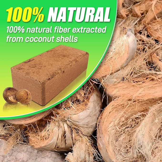 🔥 LAST DAY 49% OFF 🌱 Premium Organic Coconut Coir Bricks For Plants🥥