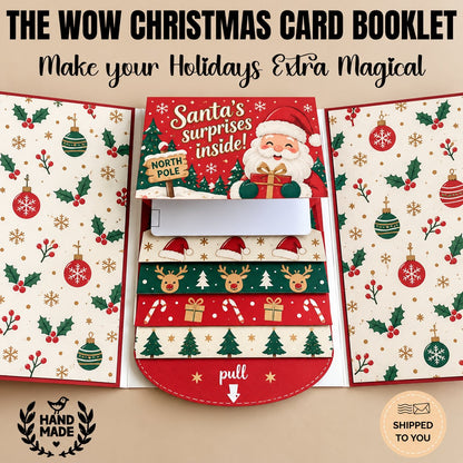 🎁Last Day 50% OFF  - 2026 New 🎅💳 Waterfall Christmas Gift Card Booklet