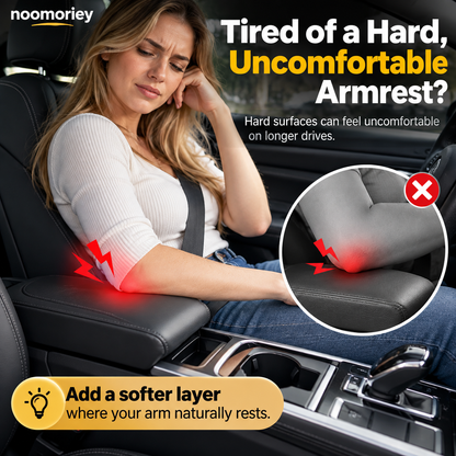 🚗 3-in-1 Car Armrest Cushion with Storage & Console Protection