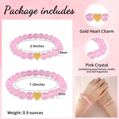 Mother & Daughter Heart Bracelet Set