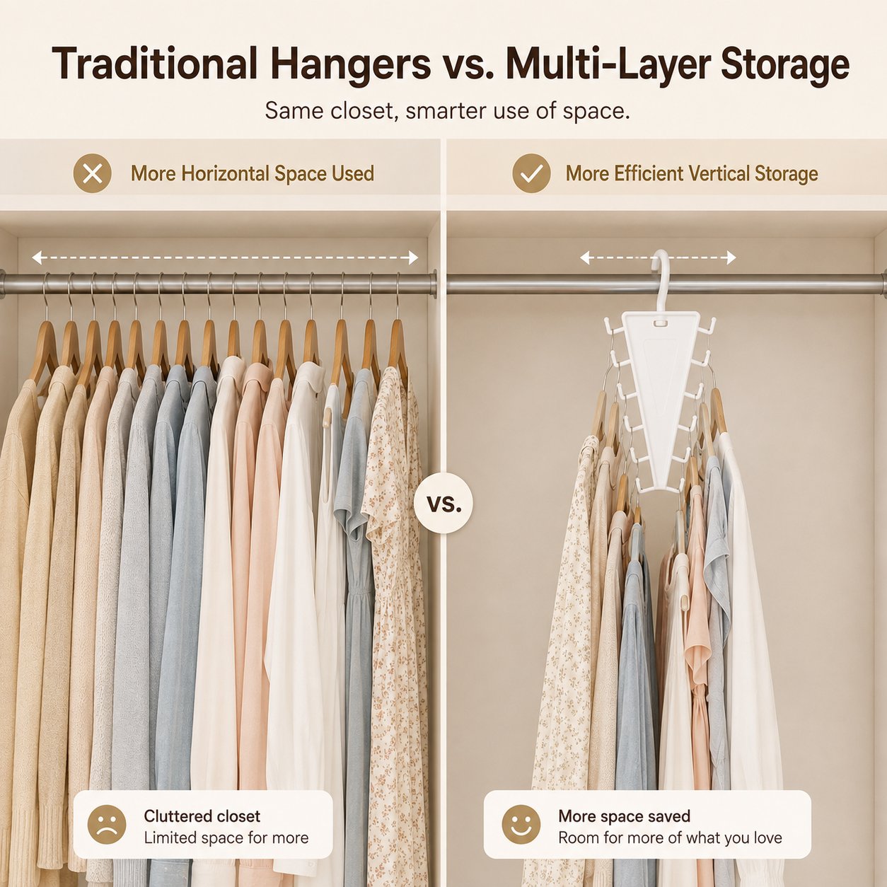 Multi-Layer Closet Hanger Organizer