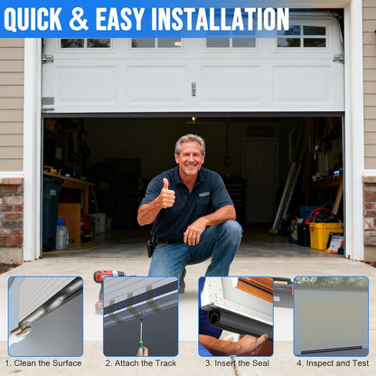 🌧️ 50% OFF Garage Door Bottom Seal – Block Rain, Dirt & Pests 🏠