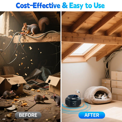 🛡️ Ultra-Silent Ultrasonic Pest Repellent – Humane, Plug-and-Play Protection🛡️