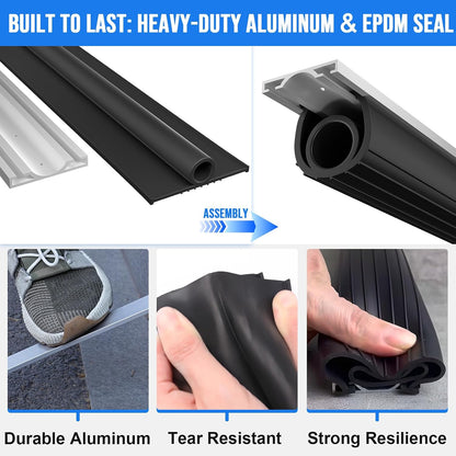 🌧️ 50% OFF Garage Door Bottom Seal – Block Rain, Dirt & Pests 🏠
