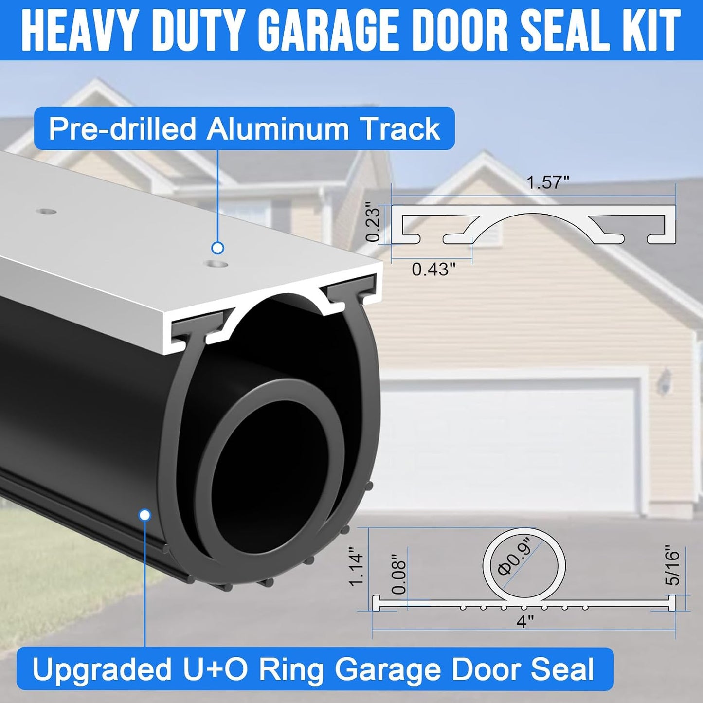 🌧️ 50% OFF Garage Door Bottom Seal – Block Rain, Dirt & Pests 🏠