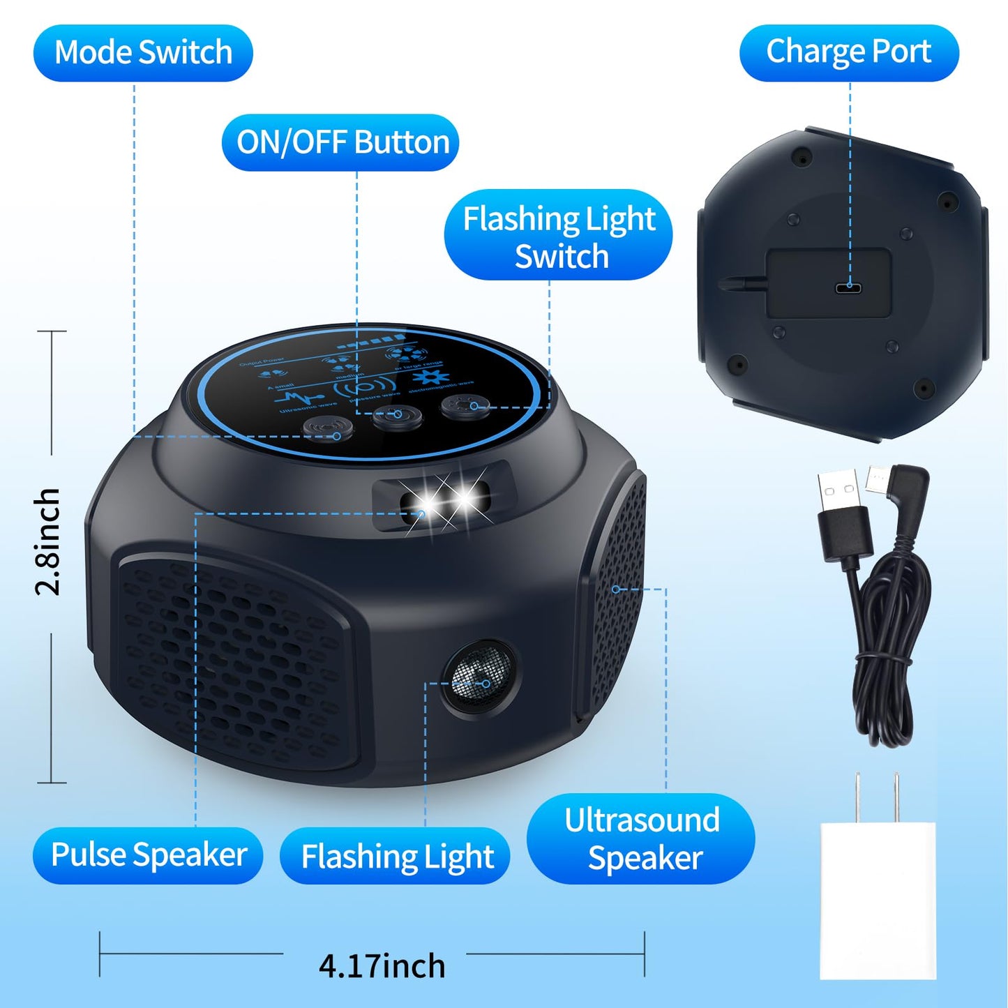 🛡️ Ultra-Silent Ultrasonic Pest Repellent – Humane, Plug-and-Play Protection🛡️