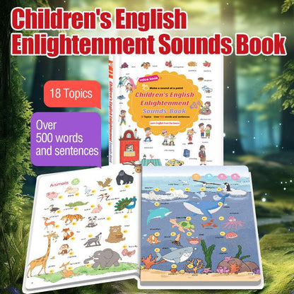 📚 500-Word Audio Learning Book for Toddlers – Tap & Master Vocabulary Across 18 Everyday Topics! 🎧✨