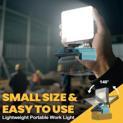 ⚡3000LM Cordless LED Work Light with charging Ports