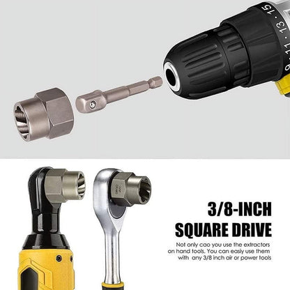 14 Pieces Impact Bolt & Nut Remover Set