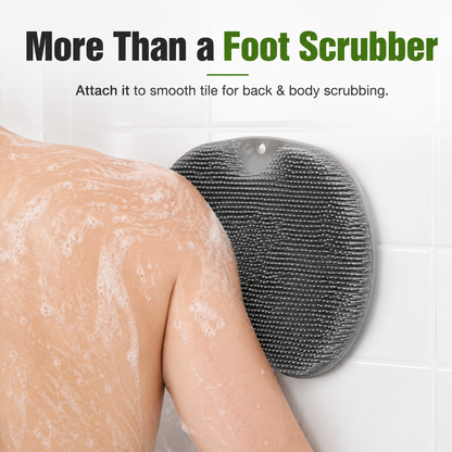🔥Last Day 50% OFF🔥Hands-Free Silicone Foot Scrubber Mat for Shower | Clean & Massage Feet Easily
