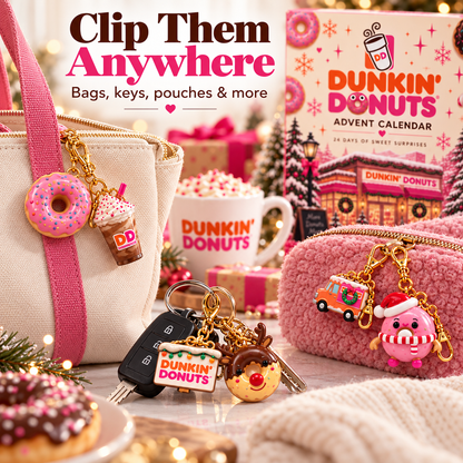 Dunkin’ Donuts Advent Calendar 24-Day Christmas Countdown Gift for Dunkin’ Lovers & Donut Fans