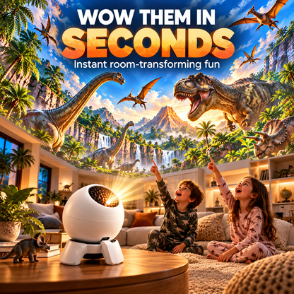 🦖 Dinosaur Scene Projector for Kids – Immersive Room Adventure