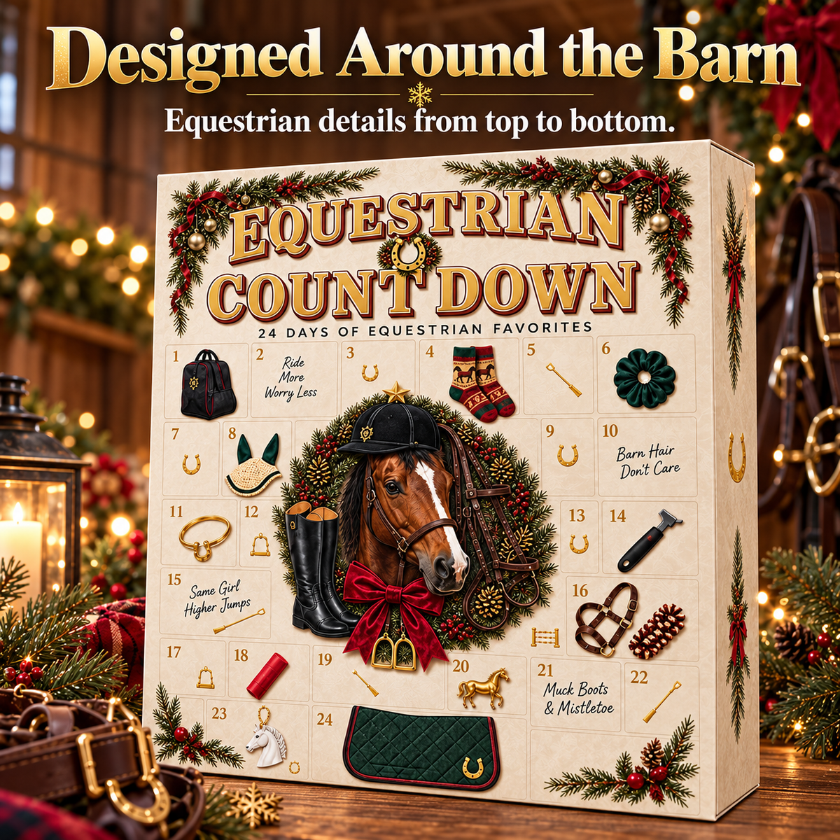 🐴 2026 Equestrian Advent Calendar – 24 Day Horse Lover Christmas Countdown