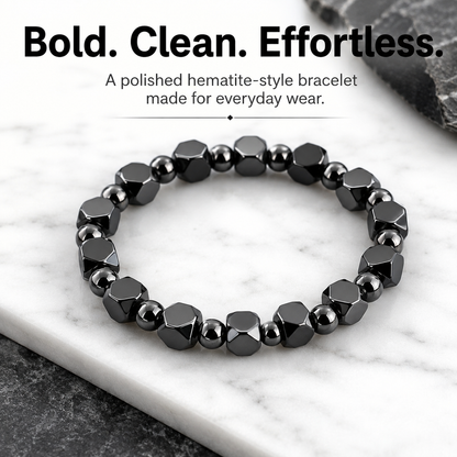 Protection Bracelet - Hematite Stones Beaded