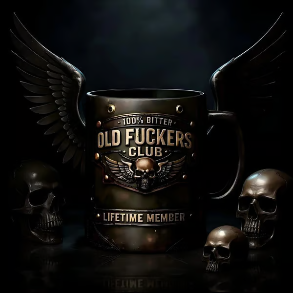 🏆Flash Sale 49% OFF - ❤️☕ OLD FUCKERS CLUB Mug - 100% Bitter, Always Real. Lifetime Member. 😎💀