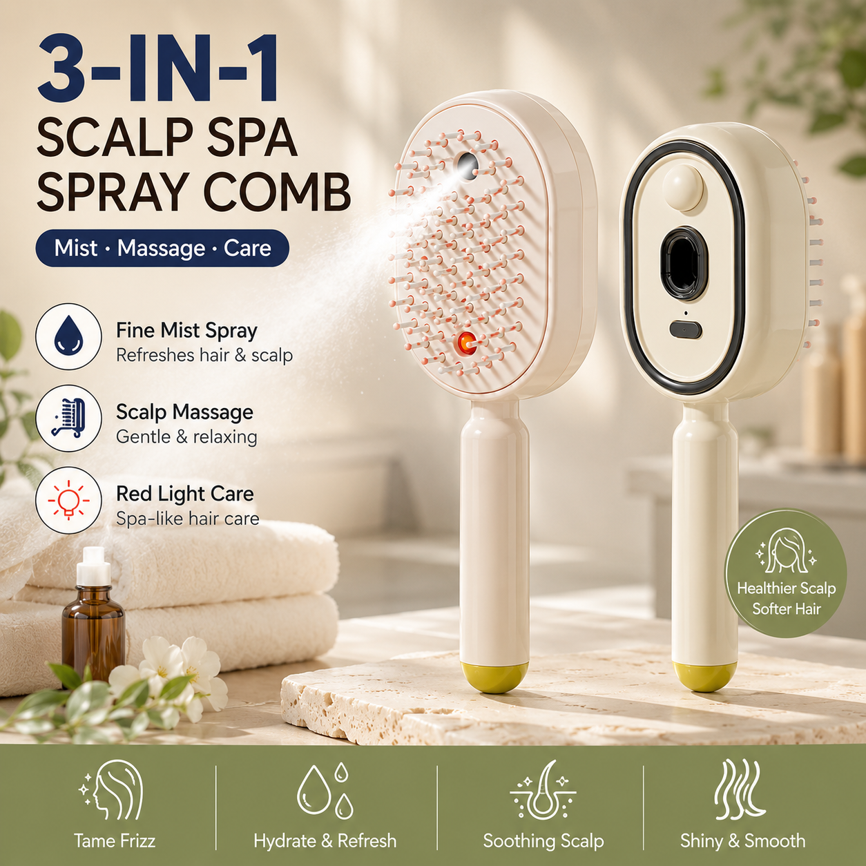 💈Electric Mist-Spraying Massage Cushion Brush