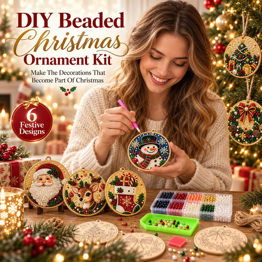 DIY Beaded Christmas Ornament Kit