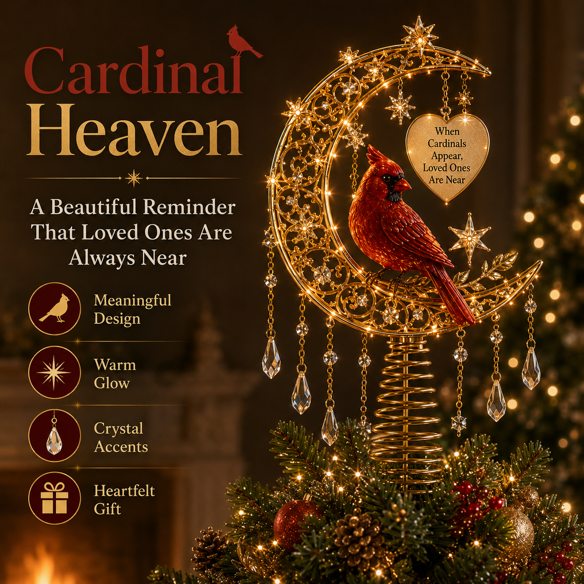 🎄Meaningful Christmas Tree Topper Collection™ – Lighted Holiday Keepsakes