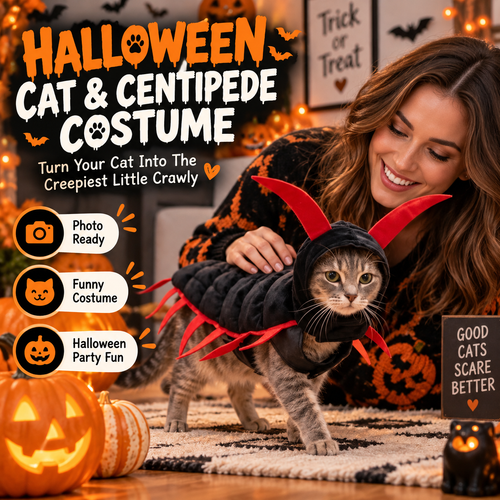 Halloween Cat And Centipede Costume