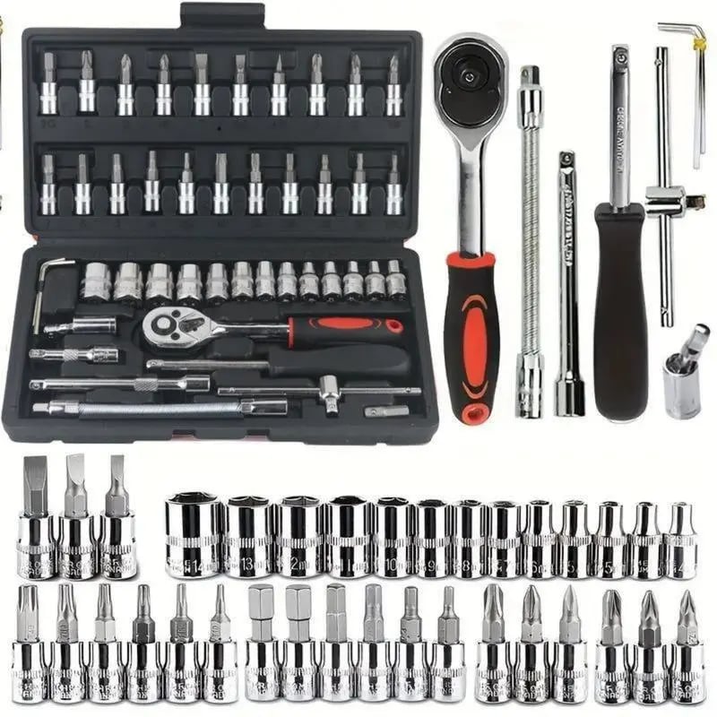 ⏰Christmas Limited-Time Offer🎄46pcs Car Repair Machinery Tools Set