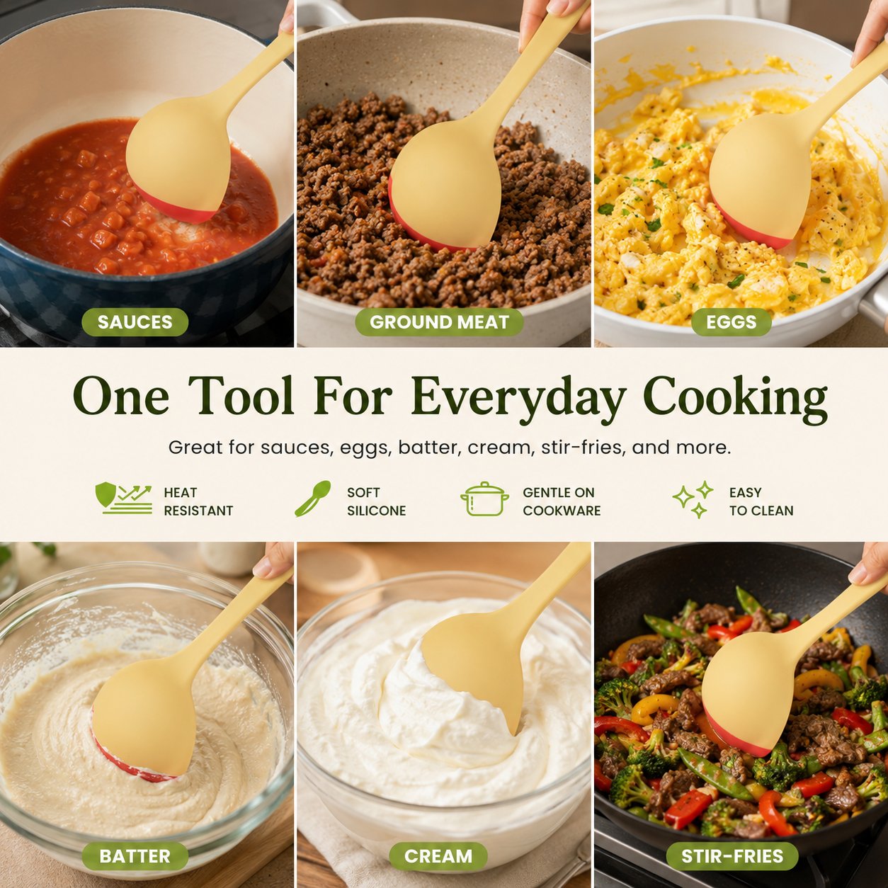 2-in-1 Silicone Scoop Spatula